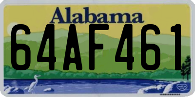AL license plate 64AF461