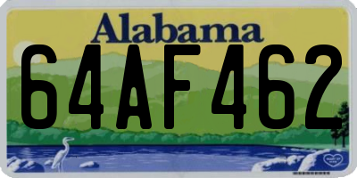 AL license plate 64AF462