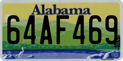AL license plate 64AF469