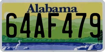 AL license plate 64AF479