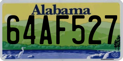 AL license plate 64AF527