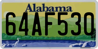AL license plate 64AF530