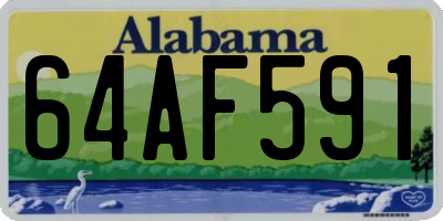 AL license plate 64AF591