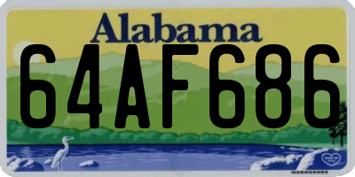 AL license plate 64AF686