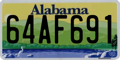 AL license plate 64AF691