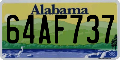 AL license plate 64AF737