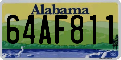 AL license plate 64AF811