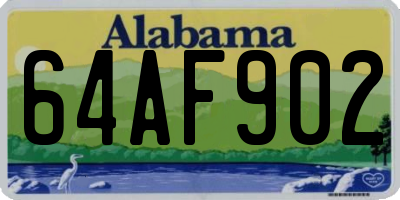 AL license plate 64AF902