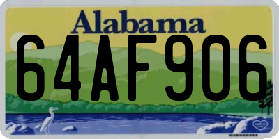 AL license plate 64AF906
