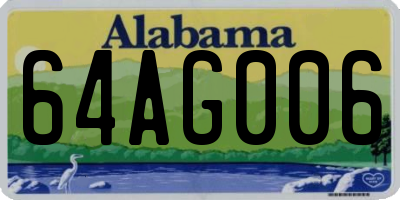 AL license plate 64AG006
