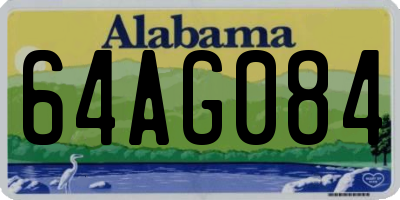 AL license plate 64AG084