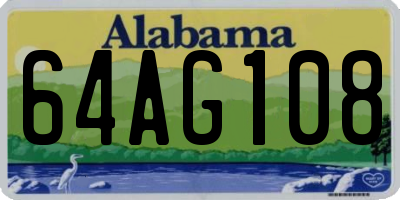 AL license plate 64AG108