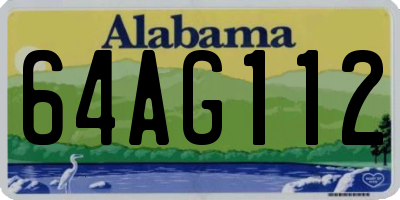 AL license plate 64AG112