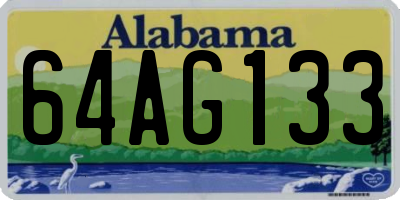 AL license plate 64AG133