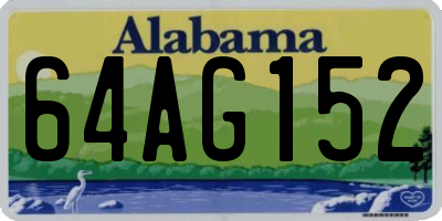 AL license plate 64AG152