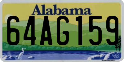 AL license plate 64AG159