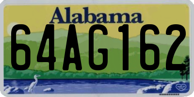 AL license plate 64AG162
