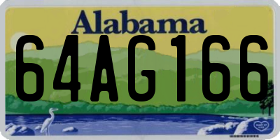 AL license plate 64AG166