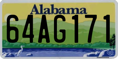 AL license plate 64AG171