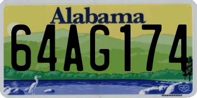 AL license plate 64AG174