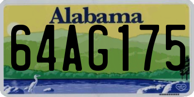 AL license plate 64AG175