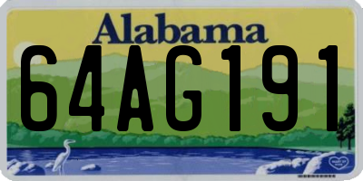 AL license plate 64AG191