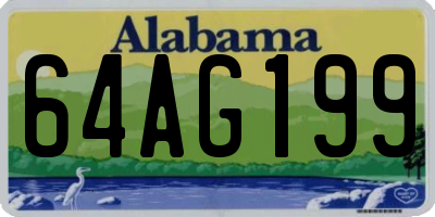 AL license plate 64AG199