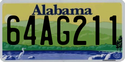 AL license plate 64AG211