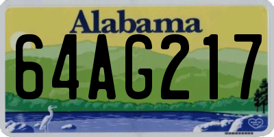 AL license plate 64AG217