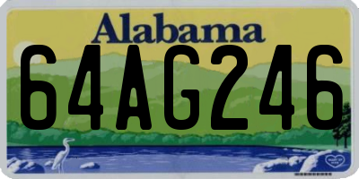 AL license plate 64AG246