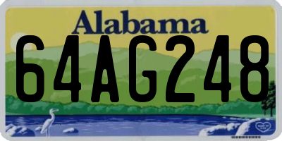 AL license plate 64AG248