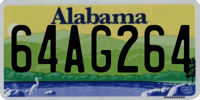 AL license plate 64AG264