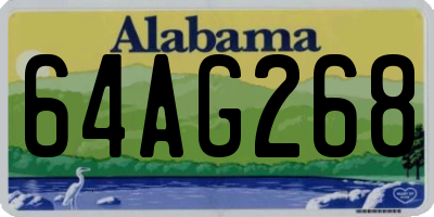 AL license plate 64AG268