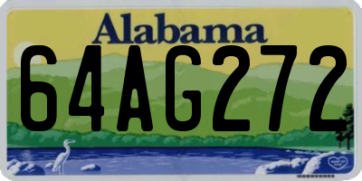 AL license plate 64AG272