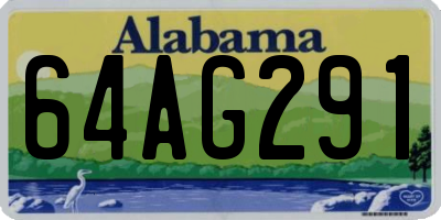 AL license plate 64AG291
