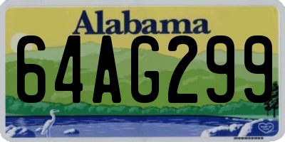 AL license plate 64AG299