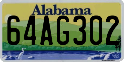 AL license plate 64AG302
