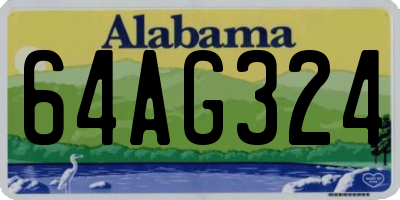 AL license plate 64AG324