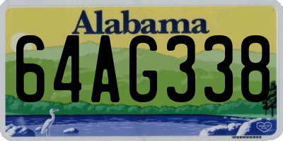 AL license plate 64AG338