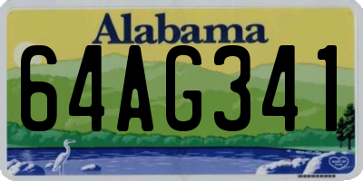 AL license plate 64AG341