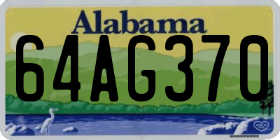 AL license plate 64AG370