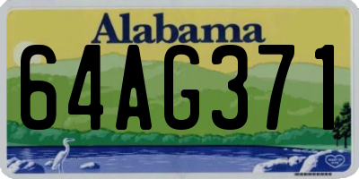 AL license plate 64AG371