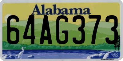 AL license plate 64AG373