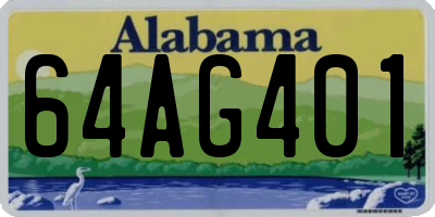 AL license plate 64AG401