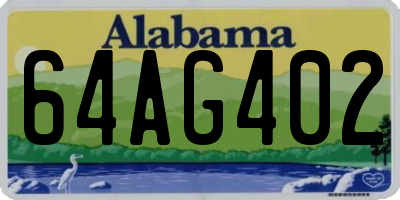 AL license plate 64AG402