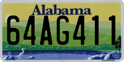 AL license plate 64AG411