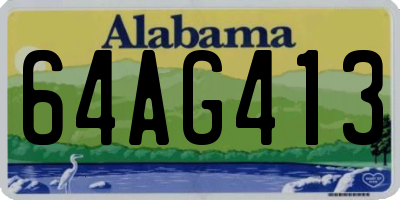 AL license plate 64AG413