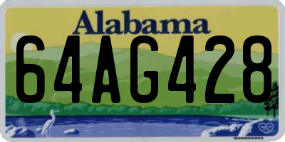 AL license plate 64AG428
