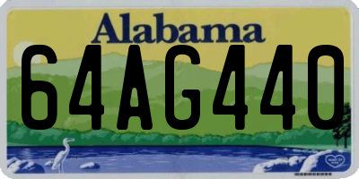 AL license plate 64AG440