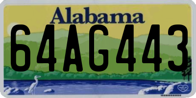 AL license plate 64AG443